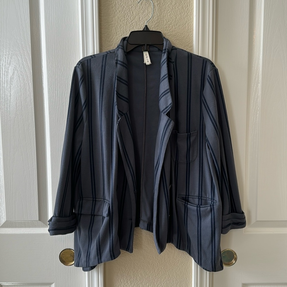 We the free striped blazer
